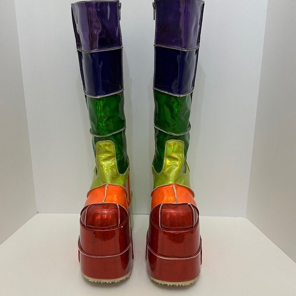 DEMONIA WAY UP HIGH RAINBOW STACK PLATFORMS - Picture 3 of 6